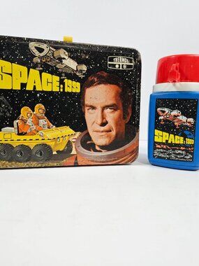 Space 1999 Vintage 1975 Metal Lunchbox & Thermos Bottle By King-Seeley Thermos